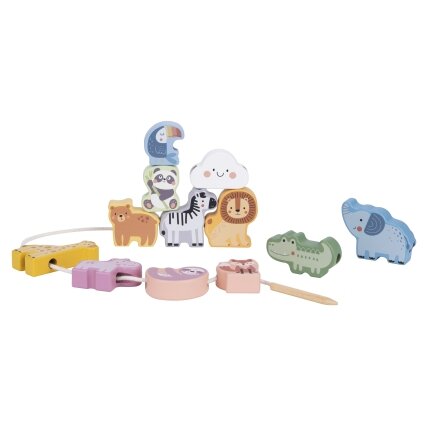 WOOPIE GREEN Medinė suveriama vėrimo dėlionė ZOO Montessori 13 el. 11 WOOPIE GREEN Medinė suveriama vėrimo dėlionė ZOO Montessori 13 el. 11
