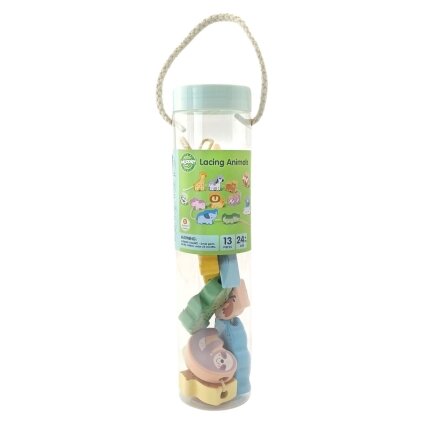 WOOPIE GREEN Medinė suveriama vėrimo dėlionė ZOO Montessori 13 el. 14 WOOPIE GREEN Medinė suveriama vėrimo dėlionė ZOO Montessori 13 el. 14