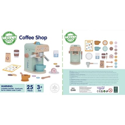 WOOPIE GREEN Medinis kavos aparatas konditerija barista 25 el. 14