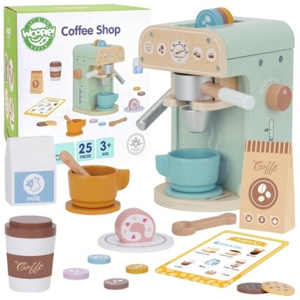 WOOPIE GREEN Medinis kavos aparatas konditerija barista 25 el.