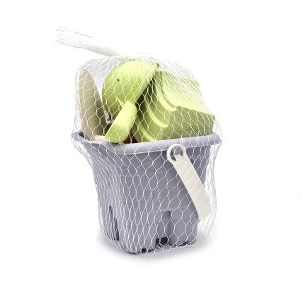 WOOPIE GREEN Smėlio žaidimų rinkinys kibirėlyje Bokštas 8 el. BIODEGRADUOJAMA ORGANINĖ MEDŽIAGA 4