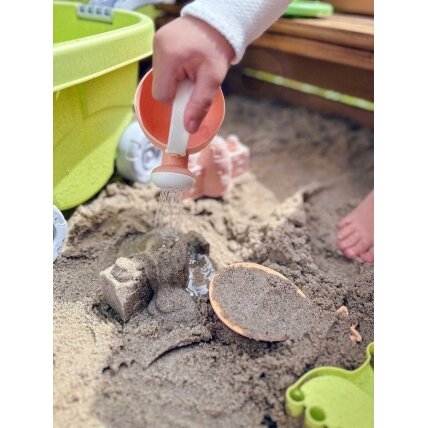 WOOPIE GREEN smėlio žaidimų rinkinys su vežimėliu 13 vnt. BIODEGRADUOJAMA ORGANINĖ MEDŽIAGA 12
