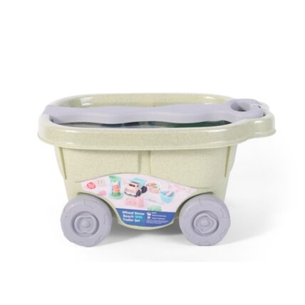 WOOPIE GREEN smėlio žaidimų rinkinys su vežimėliu 13 vnt. BIODEGRADUOJAMA ORGANINĖ MEDŽIAGA 18