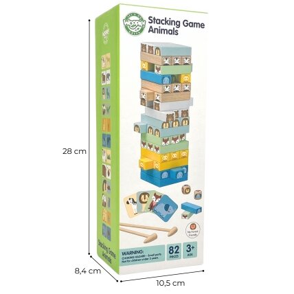 WOOPIE GREEN Vikrumo žaidimas „Svyrantis bokštas“ Gyvūnai 82 el. FSC 19