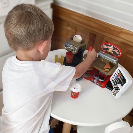 WOOPIE Fast Food XXL parduotuvė-restoranas su kasa + gėrimų dozatorius 1