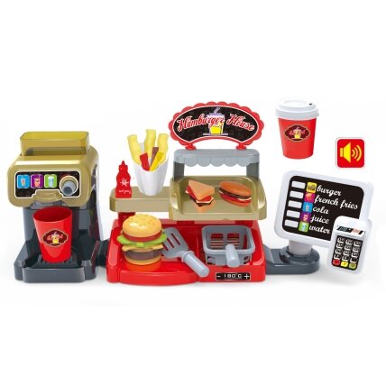 WOOPIE Fast Food XXL parduotuvė-restoranas su kasa + gėrimų dozatorius 4