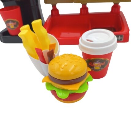 WOOPIE Fast Food XXL parduotuvė-restoranas su kasa + gėrimų dozatorius 7