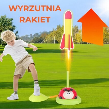 WOOPIE Vikrumo žaidimas 3in1 Raketos paleidimo įrenginys Šokdynė Mėtymas į taikinį Boružėlė 15