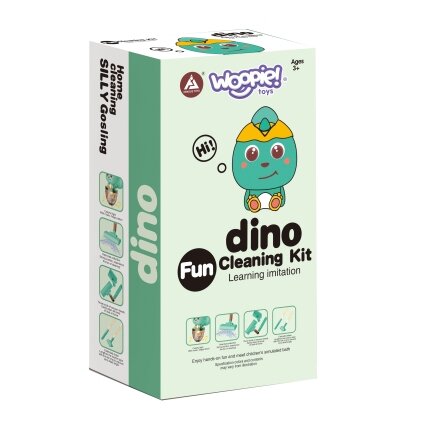 WOOPIE Interaktyvus dinozaurų siurblys 3in1 siurbimo funkcija šviesa garsas 8