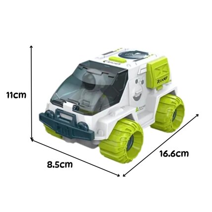 WOOPIE Interaktyvus kosminis marsaeigis Space Set 8