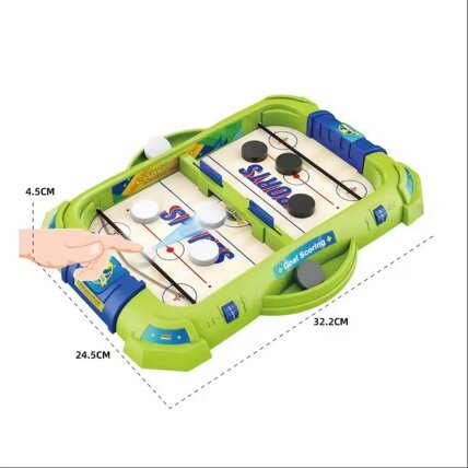 WOOPIE 2in1 vikrumo žaidimas Mini ledo ritulys ir lenktynės 8
