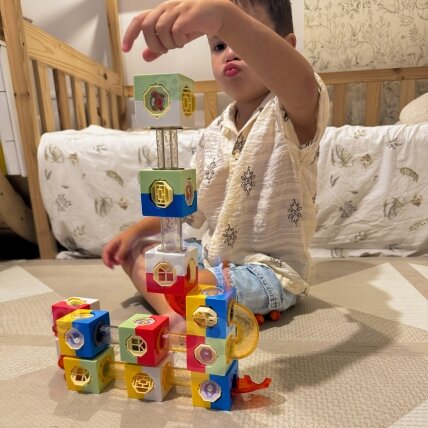 WOOPIE Rutuliukų trasa Kuliadrom Konstrukcinis rinkinys 3D kaladėlės 2 WOOPIE Rutuliukų trasa Kuliadrom Konstrukcinis rinkinys 3D kaladėlės 2
