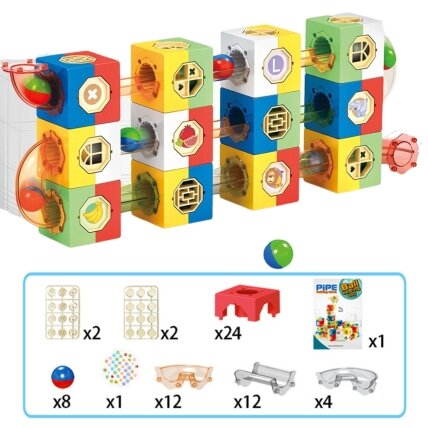 WOOPIE Rutuliukų trasa Kuliadrom Konstrukcinis rinkinys 3D kaladėlės 7 WOOPIE Rutuliukų trasa Kuliadrom Konstrukcinis rinkinys 3D kaladėlės 7