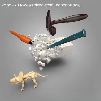 WOOPIE kasinėjimo rinkinys „Mažasis archeologas“ 6 dinozaurų skeletai 6 WOOPIE kasinėjimo rinkinys „Mažasis archeologas“ 6 dinozaurų skeletai 6