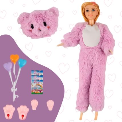 WOOPIE lėlė su meškiuko kostiumu, pramogų parkas 4