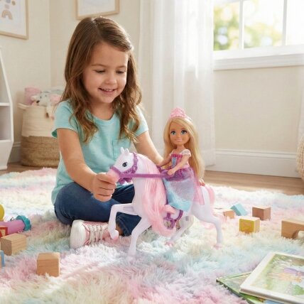 WOOPIE rinkinys Princesės lėlė su arkliu 1 WOOPIE rinkinys Princesės lėlė su arkliu 1