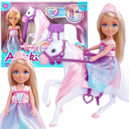 WOOPIE rinkinys Princesės lėlė su arkliu