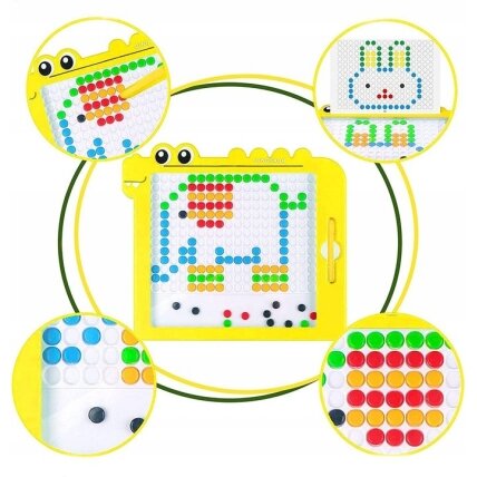WOOPIE magnetinė lenta vaikams Montessori MagPad dinozauras 7