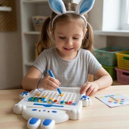 WOOPIE magnetinė lentelė vaikams Montessori MagPad Triušis 2