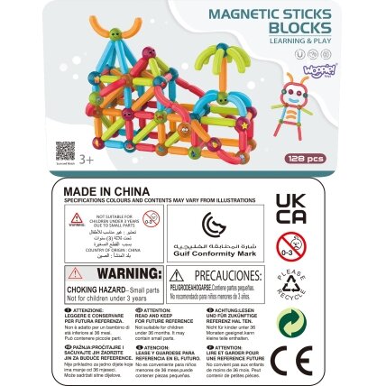 WOOPIE magnetinės edukacinės konstrukcinės kaladėlės 128 el. 8 WOOPIE magnetinės edukacinės konstrukcinės kaladėlės 128 el. 8