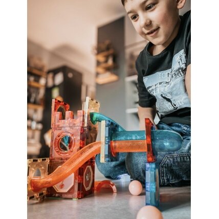 WOOPIE magnetinės kaladėlės Šviečiantis rutuliukų takelis 49 el. 7 WOOPIE magnetinės kaladėlės Šviečiantis rutuliukų takelis 49 el. 7