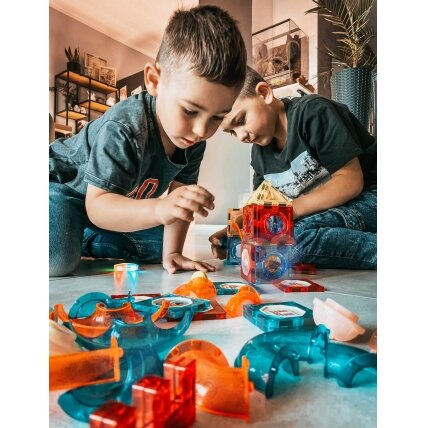 WOOPIE magnetinės kaladėlės Šviečiantis rutuliukų takelis 49 el. 9