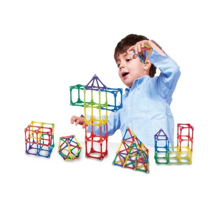 WOOPIE Magnetinės konstrukcinės kaladėlės Kūrybinė dėlionė 110 el. 6