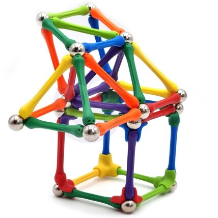 WOOPIE Magnetinės konstrukcinės kaladėlės Kūrybinė dėlionė 110 el. 7 WOOPIE Magnetinės konstrukcinės kaladėlės Kūrybinė dėlionė 110 el. 7