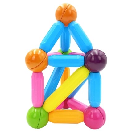 WOOPIE Magnetiniai edukaciniai konstrukciniai blokeliai Dideli Stori 38 el. 6 WOOPIE Magnetiniai edukaciniai konstrukciniai blokeliai Dideli Stori 38 el. 6