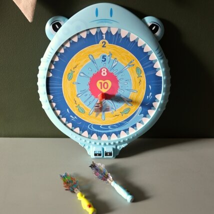 WOOPIE Magnetinis smiginio žaidimas saugus dartų taikinys Linksmasis rykliukas 2 WOOPIE Magnetinis smiginio žaidimas saugus dartų taikinys Linksmasis rykliukas 2