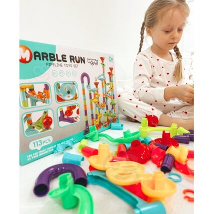 WOOPIE Rutuliukų trasa Kulodromas Spiralė rinkinys 113 el. 4 WOOPIE Rutuliukų trasa Kulodromas Spiralė rinkinys 113 el. 4