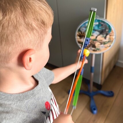 WOOPIE mažojo lankininko rinkinys Dinozaurai Lankas Strėlės Taikinys 32 el. 2 WOOPIE mažojo lankininko rinkinys Dinozaurai Lankas Strėlės Taikinys 32 el. 2