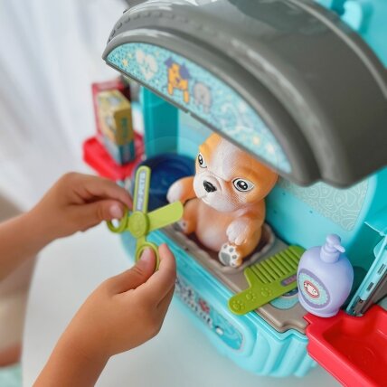 WOOPIE Mažojo veterinaro rinkinys 3in1 Namelis kuprinėje Šuniukas 2 WOOPIE Mažojo veterinaro rinkinys 3in1 Namelis kuprinėje Šuniukas 2