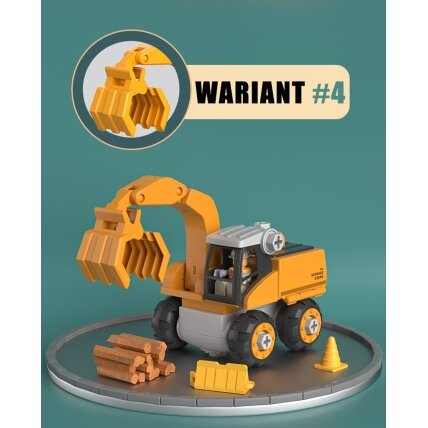 WOOPIE Mega statybų aikštelė 5in1 XXL rinkinys surinkimui DIY 15