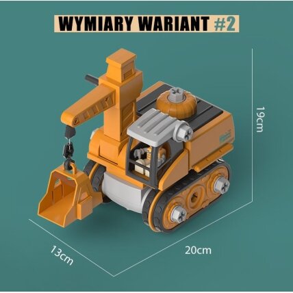 WOOPIE Mega statybų aikštelė 5in1 XXL rinkinys surinkimui DIY 19