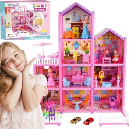 WOOPIE Mega vila Lėlių namelis LOVELY HOUSE 194 el. WOOPIE Mega vila Lėlių namelis LOVELY HOUSE 194 el.