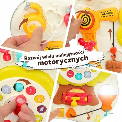 WOOPIE Montessori manipuliacinė sensorinė interaktyvi lenta mažyliui 5