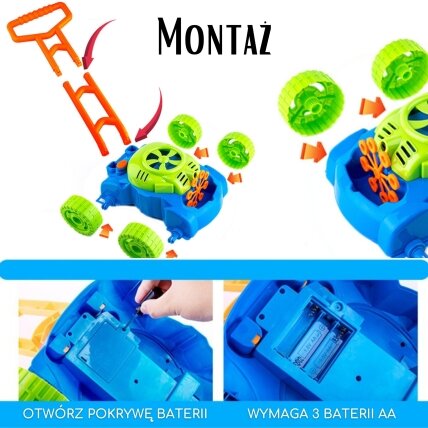 WOOPIE Žoliapjovė Muilo Burbulai Garsai Skystis 6 WOOPIE Žoliapjovė Muilo Burbulai Garsai Skystis 6