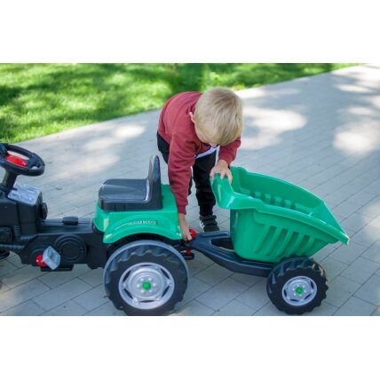 WOOPIE Pedalinis traktorius Farmer GoTrac MAXI su priekaba, tylūs ratai 11 WOOPIE Pedalinis traktorius Farmer GoTrac MAXI su priekaba, tylūs ratai 11