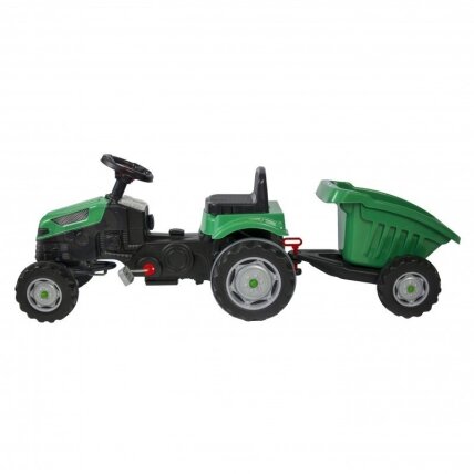 WOOPIE Pedalinis traktorius Farmer GoTrac MAXI su priekaba, tylūs ratai 21 WOOPIE Pedalinis traktorius Farmer GoTrac MAXI su priekaba, tylūs ratai 21