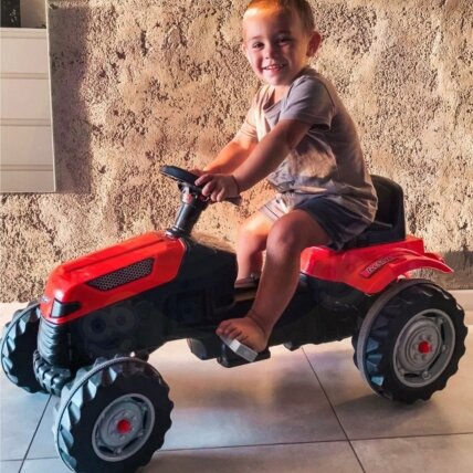 WOOPIE Pedalinis traktorius Farmer GoTrac, tylus traktorius su tyliais ratais 3