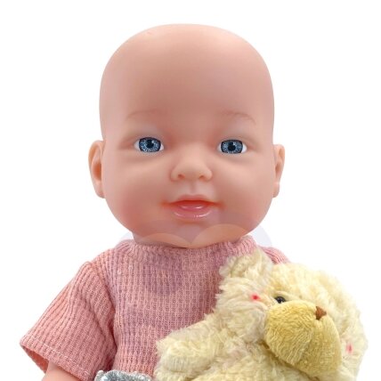 WOOPIE ROYAL kūdikio lėlė 36 cm su drabužėliais ir meškiuku, maitinimo priedai 10