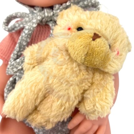 WOOPIE ROYAL kūdikio lėlė 36 cm su drabužėliais ir meškiuku, maitinimo priedai 13