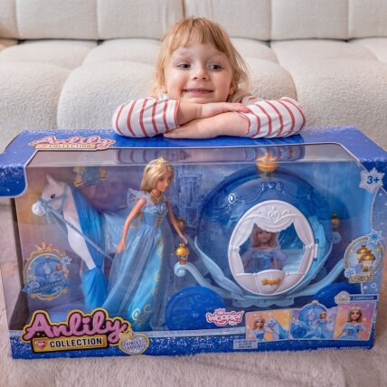 WOOPIE ROYAL Ledo princesės Lily lėlė ir stebuklingas vežimas karieta su priedais 6 WOOPIE ROYAL Ledo princesės Lily lėlė ir stebuklingas vežimas karieta su priedais 6