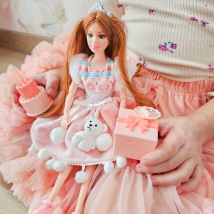 WOOPIE ROYAL Lėlė Emi šventinė princesė su meškiuku 1