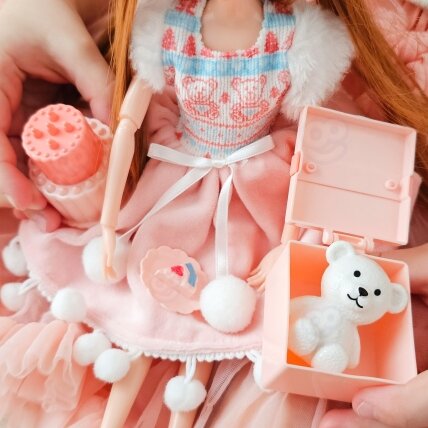 WOOPIE ROYAL Lėlė Emi šventinė princesė su meškiuku 2 WOOPIE ROYAL Lėlė Emi šventinė princesė su meškiuku 2