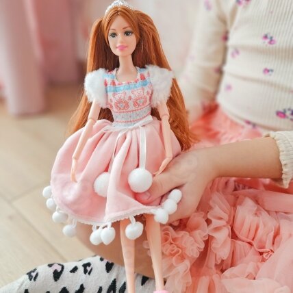 WOOPIE ROYAL Lėlė Emi šventinė princesė su meškiuku 3