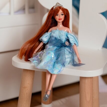 WOOPIE ROYAL Lėlė Emi mėlynoje tiulinėje suknelėje 2