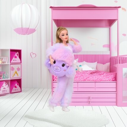 WOOPIE ROYAL Lėlė Emi su violetiniu aviuko kostiumu 4 WOOPIE ROYAL Lėlė Emi su violetiniu aviuko kostiumu 4