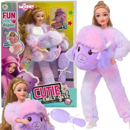 WOOPIE ROYAL Lėlė Emi su violetiniu aviuko kostiumu WOOPIE ROYAL Lėlė Emi su violetiniu aviuko kostiumu